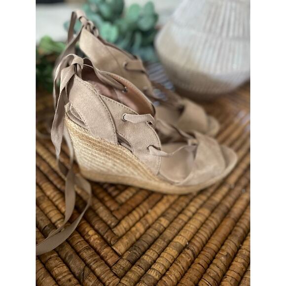 Anthropologie Tan Wedges - Picture 4 of 11
